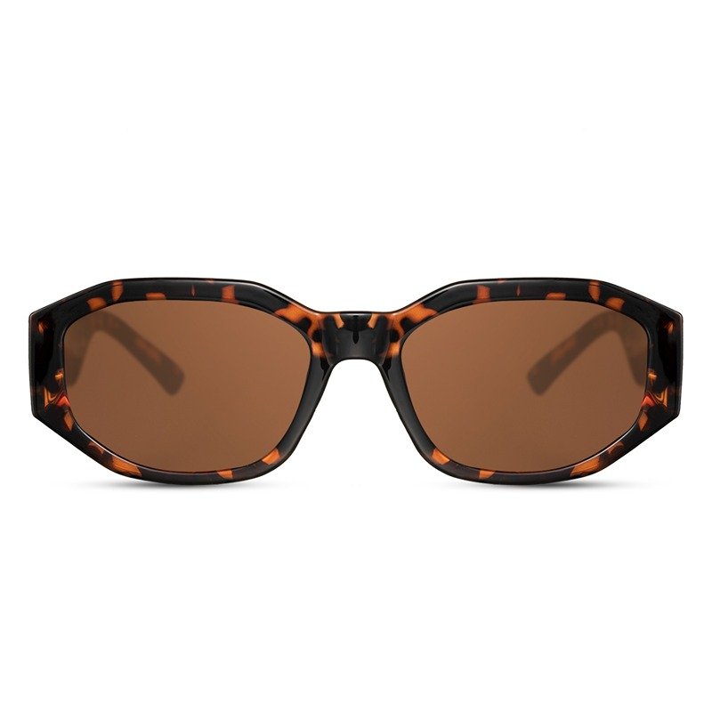 Reims Sunglasses - Brown turtle frame & brown lenses