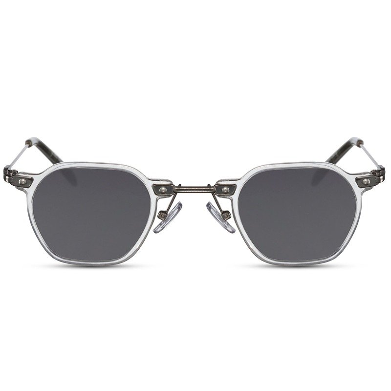 Villejuif Sunglasses - Transparent frame & black lenses
