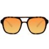 Sustainable millionaire sunglasses - Meaux | Brown turtle frame & orange fade lenses